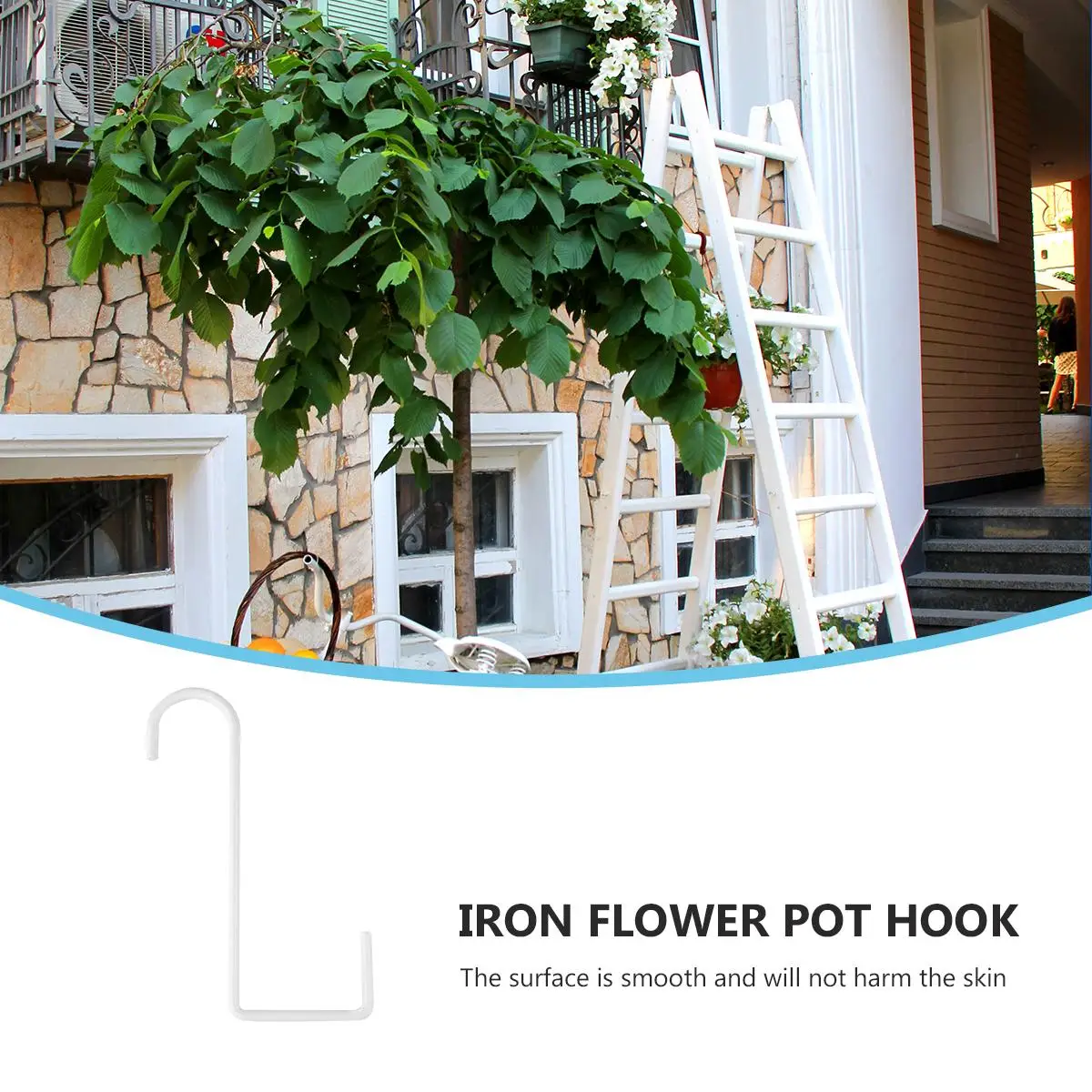 6 Flower Hooks Hanging Brackets Outdoor White Railing Flowerpot Hook For Outside Rust Proof Planters Lanterns Decorative
6 Flower Hooks Hanging Brackets Outdoor White Railing Flowerpot Hook For Outside Rust Proof Planters Lanterns Decorative