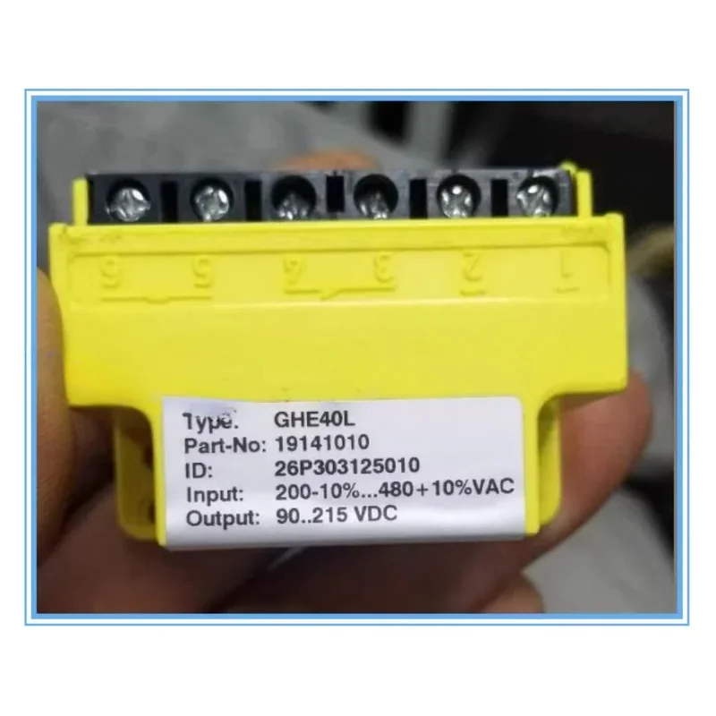 Выпрямитель GHE40L 19141010 AC200-480V DC90-215V
Выпрямитель GHE40L 19141010 AC200-480V DC90-215V