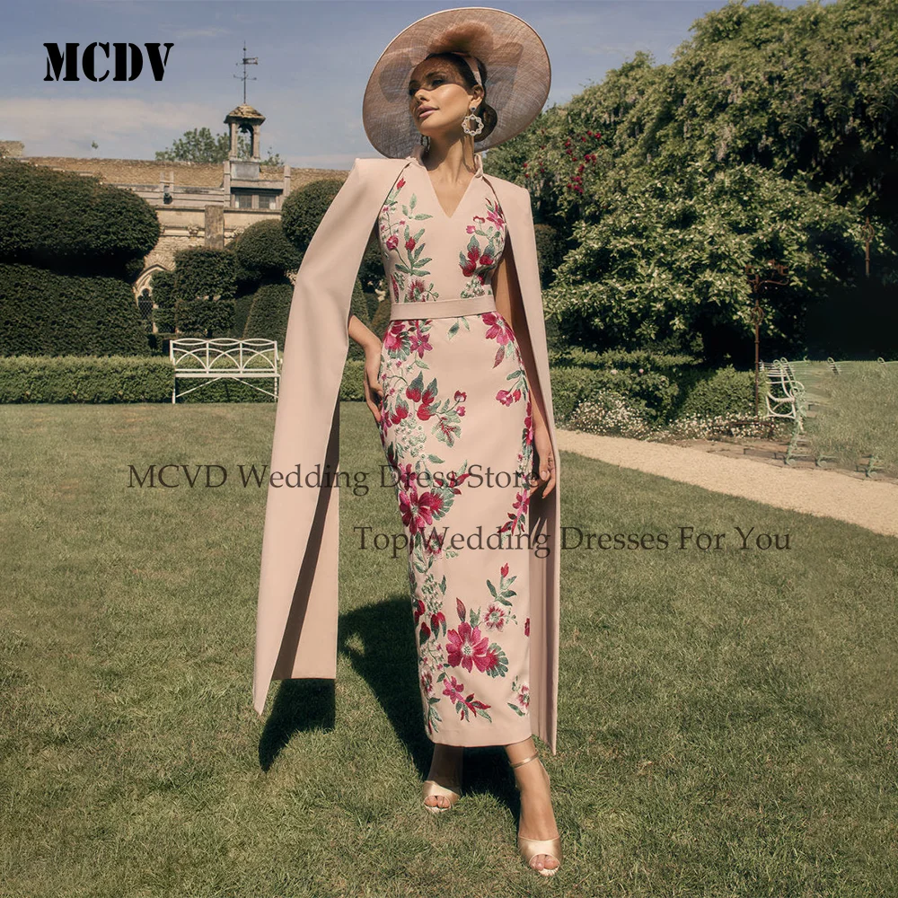 Flowers Pink Mother Of the Bride Dresses For Weddings Cap Sleeve Straight Wedding Guest Gowns vestido mae da noiva Customized
Flowers Pink Mother Of the Bride Dresses For Weddings Cap Sleeve Straight Wedding Guest Gowns vestido mae da noiva Customized