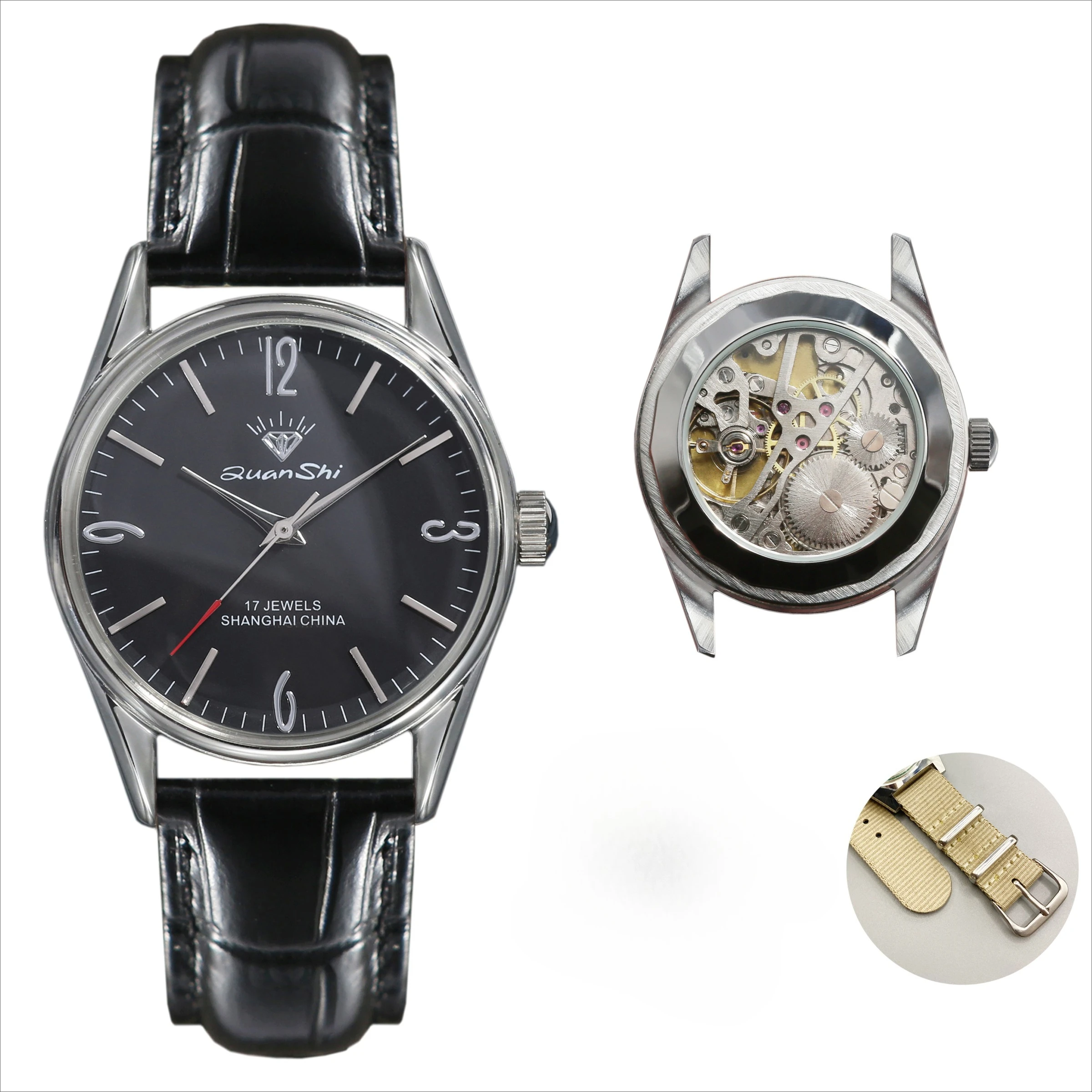 Shanghai Diamond Mechanical Watch 38mm Stainless Steel Case Waterproof 8120 Manual Movement Retro Men's Gift
Shanghai Diamond Mechanical Watch 38mm Stainless Steel Case Waterproof 8120 Manual Movement Retro Men's Gift