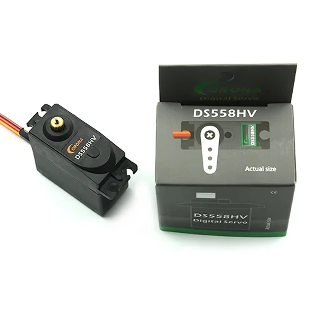Corona DS558HV Digital Metal Gear Servo 14kg For RC Airplane Car Robot
Corona DS558HV Digital Metal Gear Servo 14kg For RC Airplane Car Robot