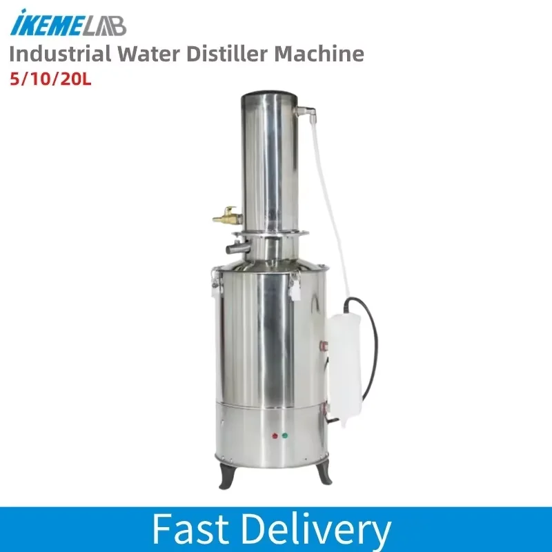 IKEME Stainless Steel Water Distiller Machine 5/10/20L Lab Distilled Water Making Machine Water Distillation Apparatus
IKEME Stainless Steel Water Distiller Machine 5/10/20L Lab Distilled Water Making Machine Water Distillation Apparatus