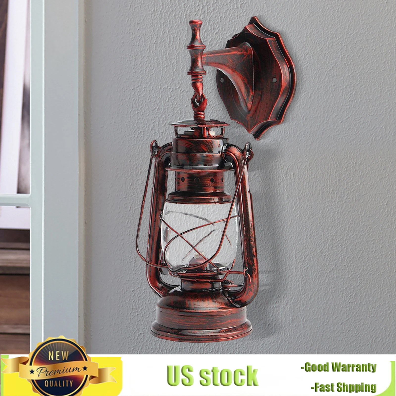 Red Antique Bronze Plastic Wall Lampshade,Retro Lantern Shaped Transparent Lampshade with E27 Lamp Holder for Bedrooms & Porches
Red Antique Bronze Plastic Wall Lampshade,Retro Lantern Shaped Transparent Lampshade with E27 Lamp Holder for Bedrooms & Porches