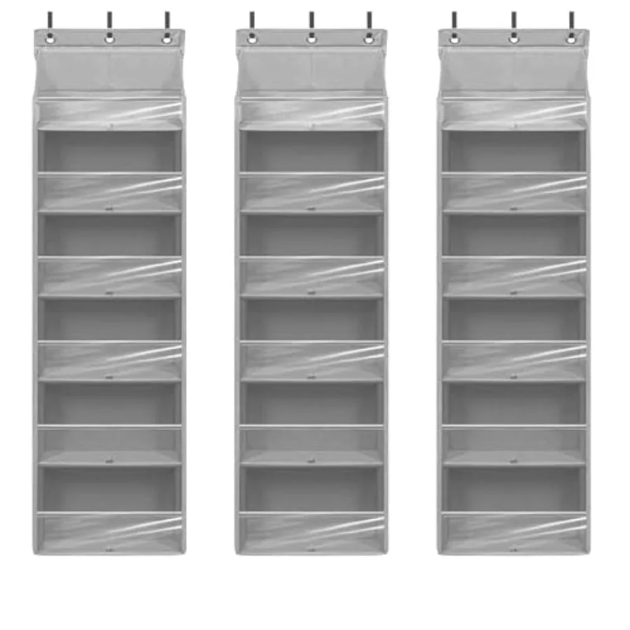 Over Door Organizer with 6 Extra Large Pockets 12 Side Pockets, Sturdy Closet Storage Rack, Hanging Storage Organizer with Clea
Over Door Organizer with 6 Extra Large Pockets 12 Side Pockets, Sturdy Closet Storage Rack, Hanging Storage Organizer with Clea