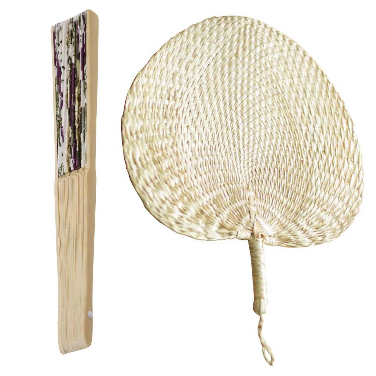 KYCOR-2Pcs Summer Hand Fan: 1 Pcs Women's Wedding Floral Folding Hand Fan & 1 Pcs Baby Mosquito Repellent Fan Straw Hand Fans
KYCOR-2Pcs Summer Hand Fan: 1 Pcs Women's Wedding Floral Folding Hand Fan & 1 Pcs Baby Mosquito Repellent Fan Straw Hand Fans