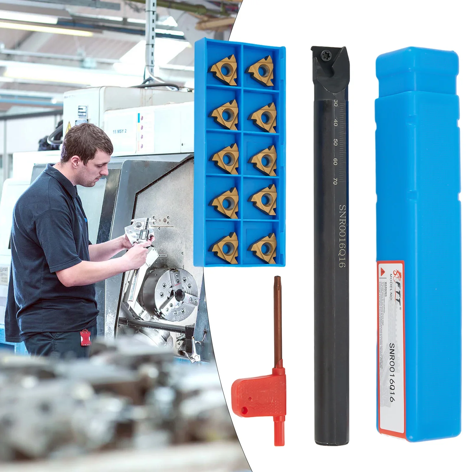 2022 Brand New Carbide Insert Turning Tool +10pcs 16IR AG60 16mm Internal Threading For Semi-Finishing & Finishing
2022 Brand New Carbide Insert Turning Tool +10pcs 16IR AG60 16mm Internal Threading For Semi-Finishing & Finishing