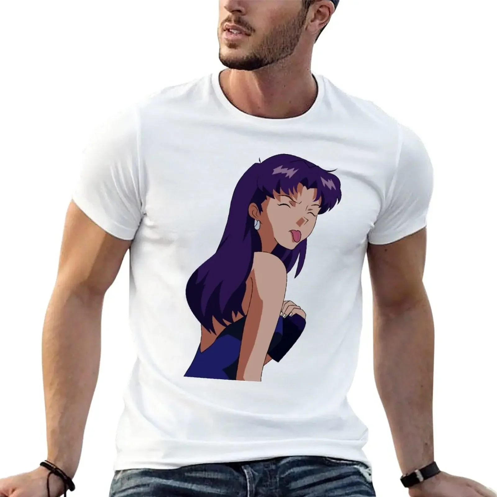 New Misato sticking out his tongue T-Shirt baggy shirts Short sleeve tee clothes summer tops mens designer clothes
New Misato sticking out his tongue T-Shirt baggy shirts Short sleeve tee clothes summer tops mens designer clothes