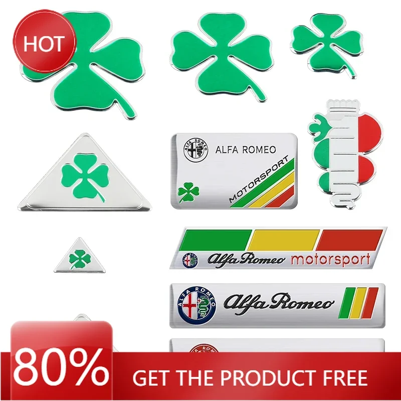 Hub Caps Green Four-leaf Clover Logo Decal For Alfa Romeo 147 156 166 159 Mito Giulietta Giulia Spider Car Side Fender Body Badg
Hub Caps Green Four-leaf Clover Logo Decal For Alfa Romeo 147 156 166 159 Mito Giulietta Giulia Spider Car Side Fender Body Badg