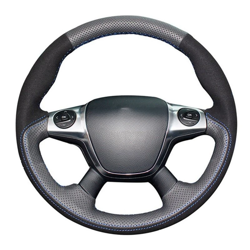 Black Genuine Leather Suede Car Steering Wheel Cover For Ford Focus 3 2012-2014 KUGA Escape 2013-2016 C-MAX 2011-2018
Black Genuine Leather Suede Car Steering Wheel Cover For Ford Focus 3 2012-2014 KUGA Escape 2013-2016 C-MAX 2011-2018