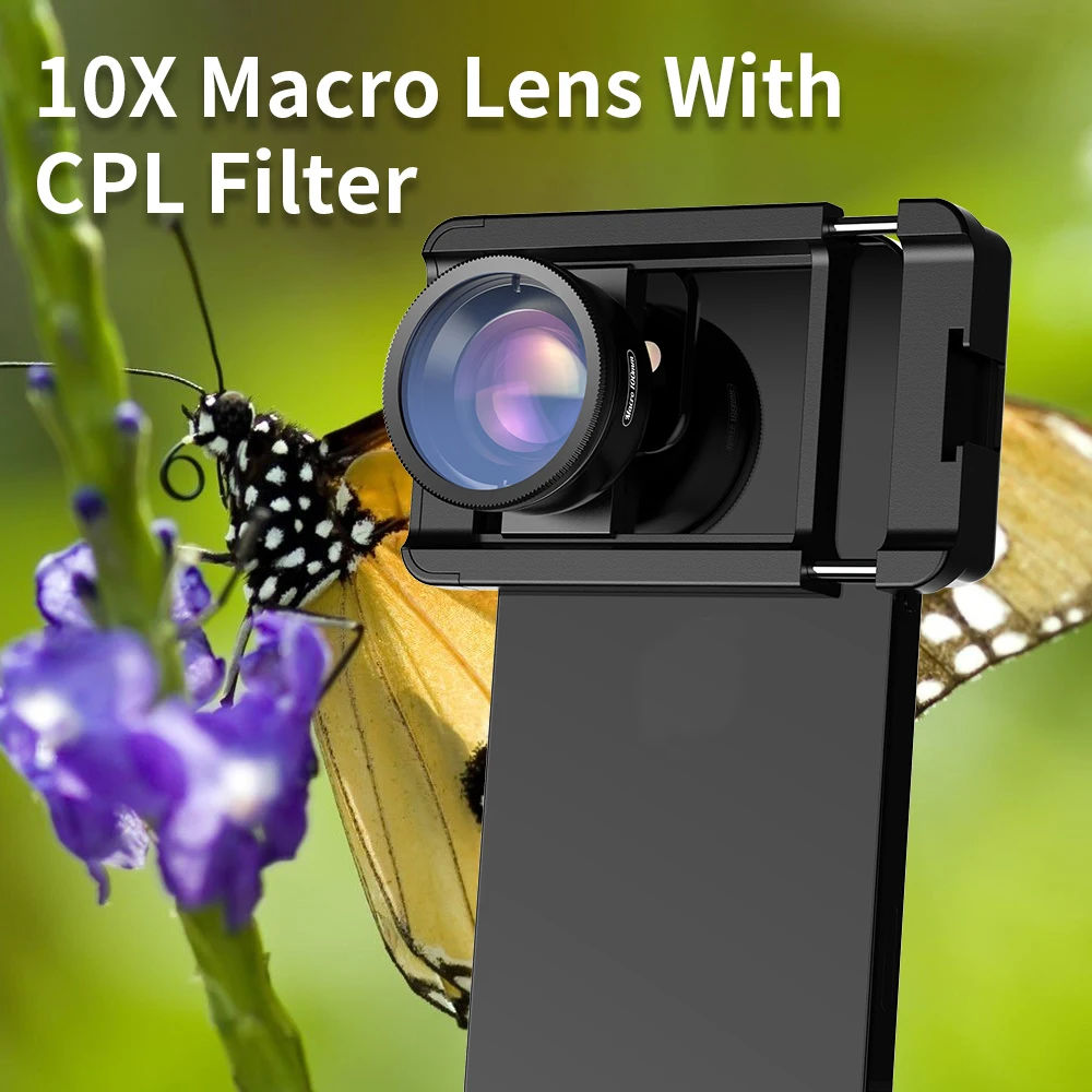 APEXEL Upgrated 4K HD 100mm Phone Macro Lens With CPL Filter Universal Clamp Micro Lenses For iPhone Samsung All Smartphones
APEXEL Upgrated 4K HD 100mm Phone Macro Lens With CPL Filter Universal Clamp Micro Lenses For iPhone Samsung All Smartphones