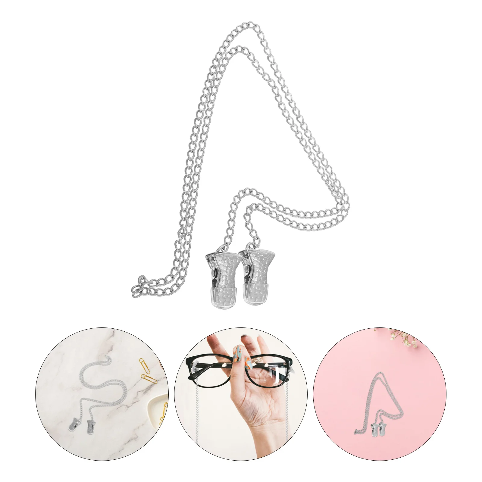 Metal Clip Eyeglass Chain Elegant Glasses Holder Strap Universal Fit Eyewear Retainer Cord Lightweight Comfortable for Daily Use 
Metal Clip Eyeglass Chain Elegant Glasses Holder Strap Universal Fit Eyewear Retainer Cord Lightweight Comfortable for Daily Use