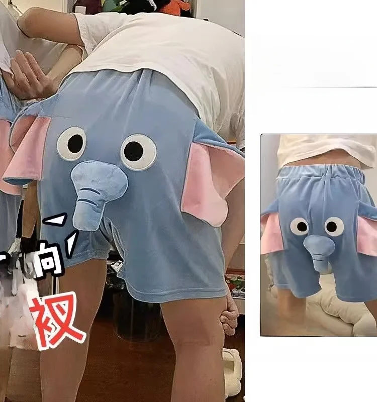 Extra Large 300 Pounds Cute Elephant Nose Shorts Loose Home Wear Women's Style Little Flying Elephant Couples Summer Sleepwear
Extra Large 300 Pounds Cute Elephant Nose Shorts Loose Home Wear Women's Style Little Flying Elephant Couples Summer Sleepwear