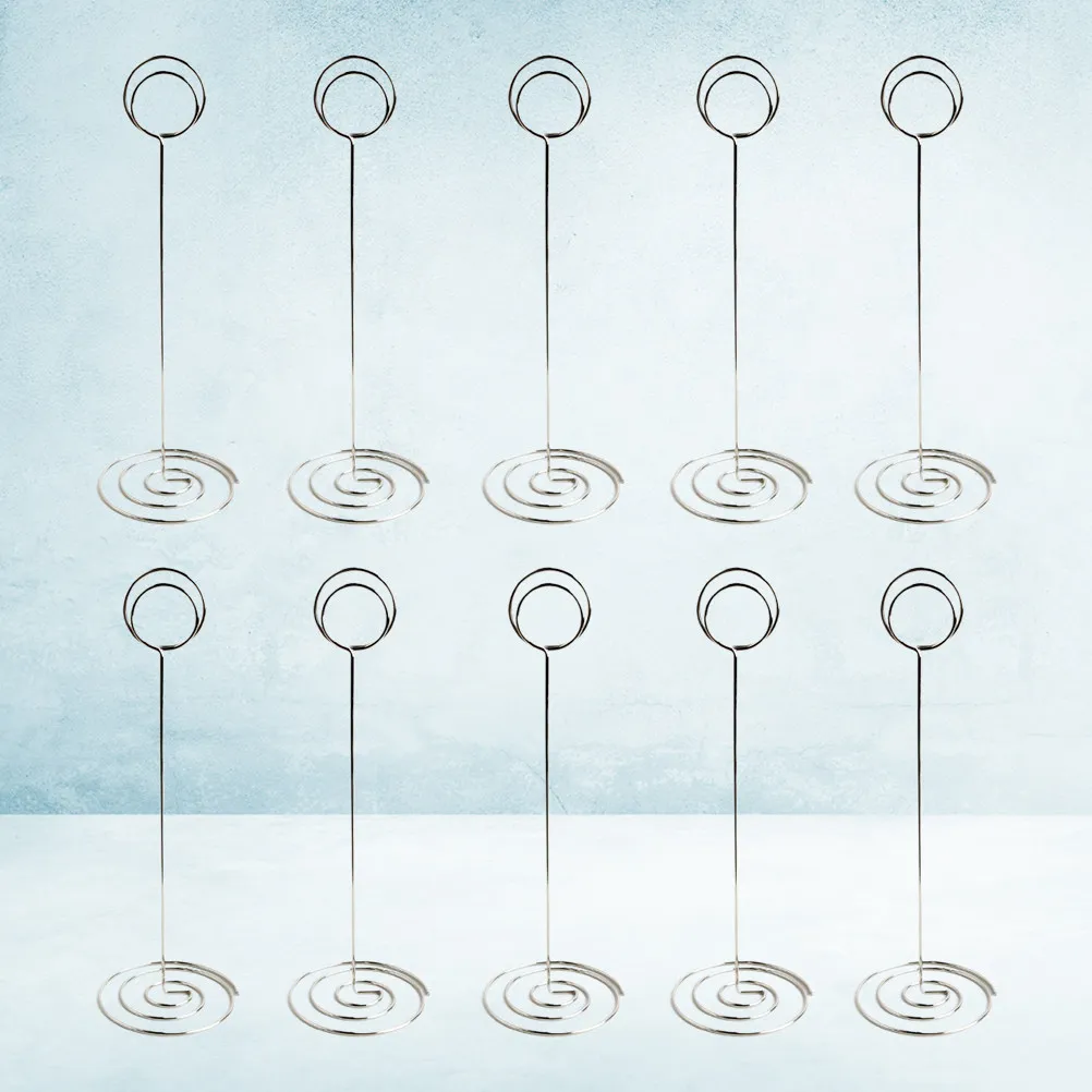 10Pcs Memo Clip Round Shape Iron Holder Desktop Photo Paper Card Stand for Wedding Party Birthday Anniversary Decoration
10Pcs Memo Clip Round Shape Iron Holder Desktop Photo Paper Card Stand for Wedding Party Birthday Anniversary Decoration