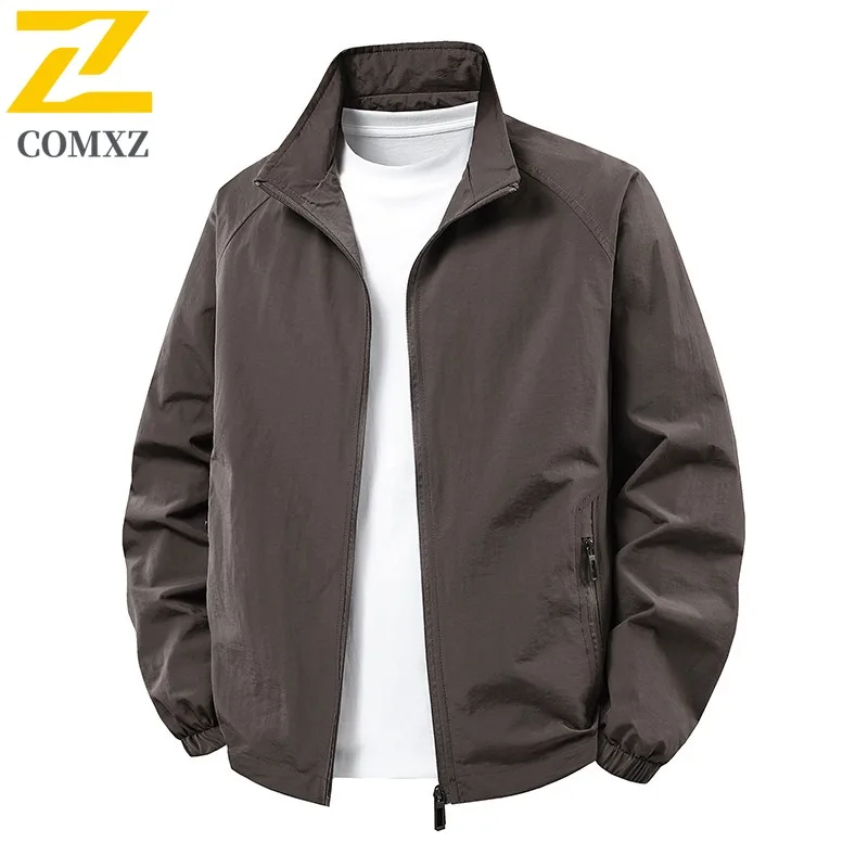 COMXZ Осенняя бейсбольная куртка мужская в корейском стиле свободного покроя однотонная уличная туристическая дорожная куртка дышащая легкая верхняя одежда
COMXZ Осенняя бейсбольная куртка мужская в корейском стиле свободного покроя однотонная уличная туристическая дорожная куртка дышащая легкая верхняя одежда