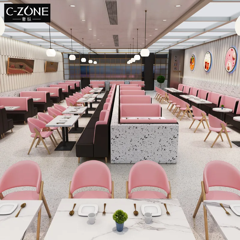Commercial furniture simple cafe table and chair combination Western restaurant canteen card dessert milk tea shop leisure sofa
Commercial furniture simple cafe table and chair combination Western restaurant canteen card dessert milk tea shop leisure sofa