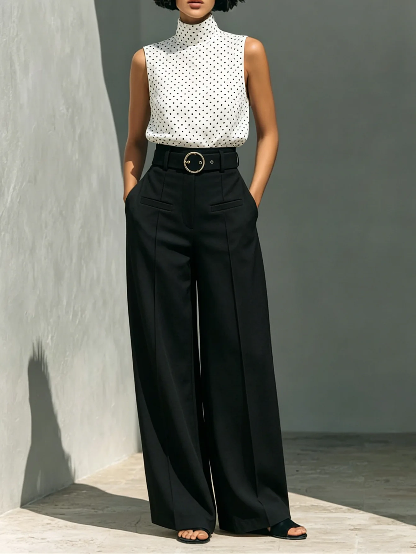 New Spring Autumn Casual High Waist Straight Leg Pants Metal Decorated Pure Color Women's Full-Length Trousers 2026
New Spring Autumn Casual High Waist Straight Leg Pants Metal Decorated Pure Color Women's Full-Length Trousers 2026