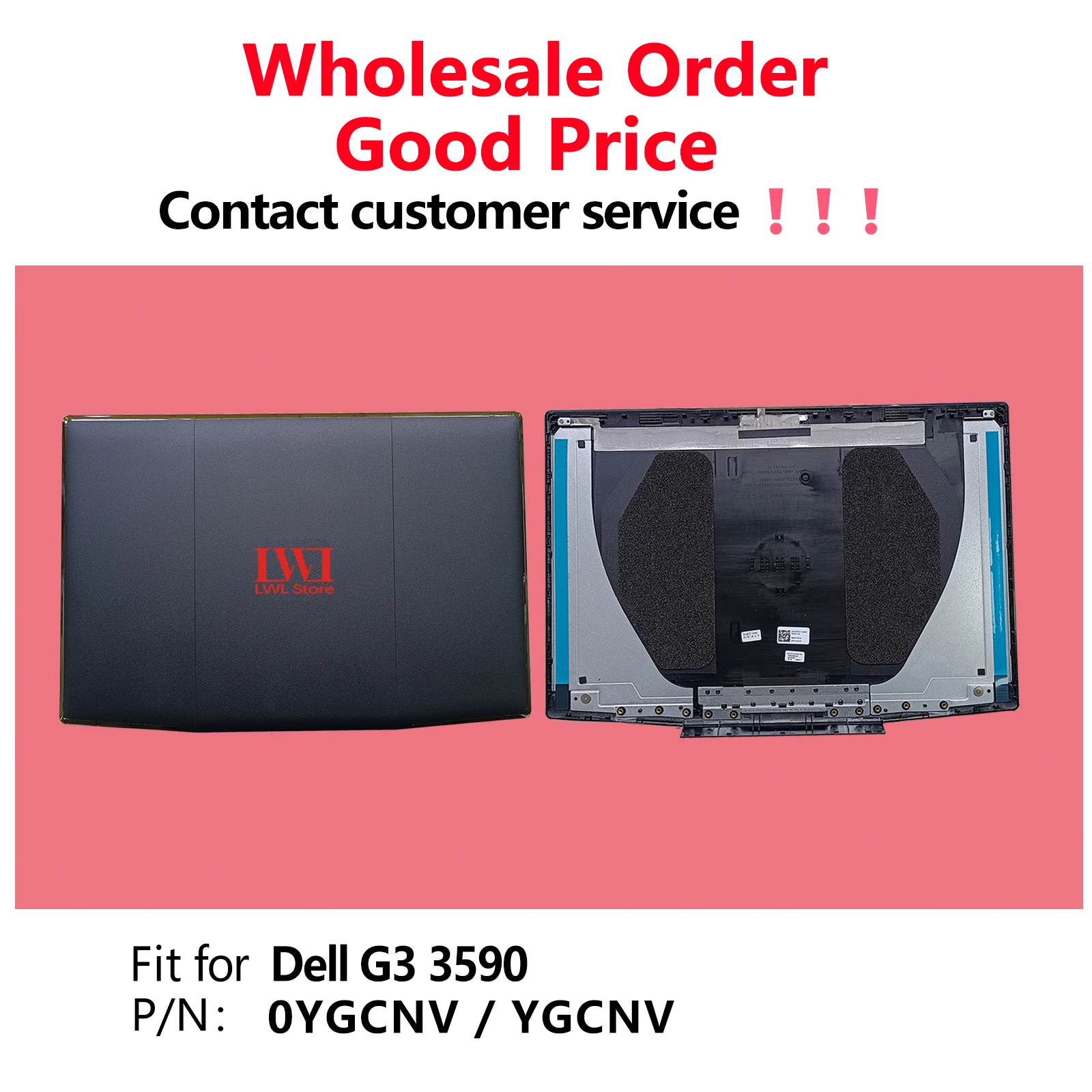 LWL НОВЫЙ 0YGCNV YGCNV для Dell G3 3590 300, задняя крышка ЖК-дисплея, корпус с красным логотипом
LWL НОВЫЙ 0YGCNV YGCNV для Dell G3 3590 300, задняя крышка ЖК-дисплея, корпус с красным логотипом