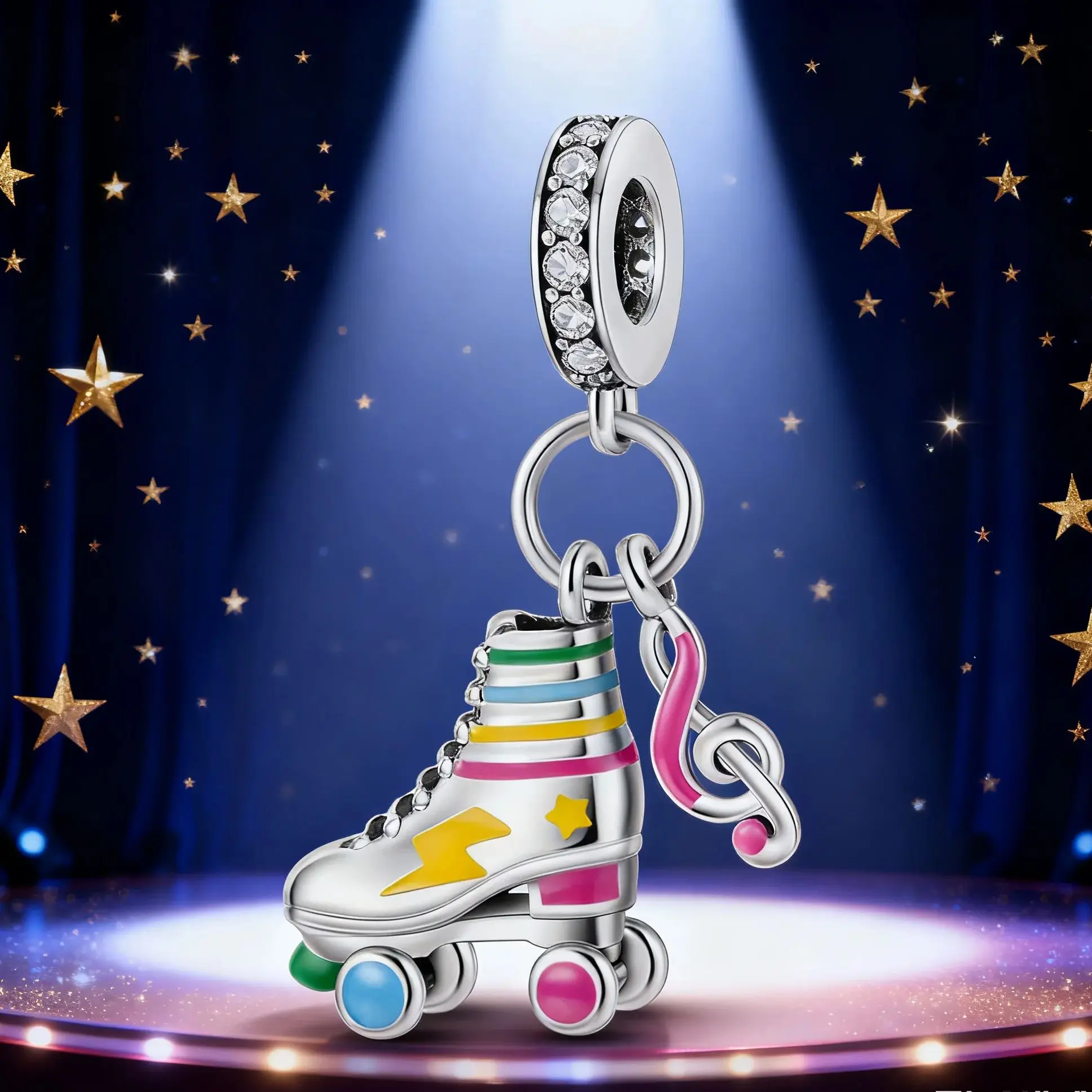Silver 925 Charm Original Rollerskate Luminous Pendant For Woman Fine Jewelry Gift
Silver 925 Charm Original Rollerskate Luminous Pendant For Woman Fine Jewelry Gift