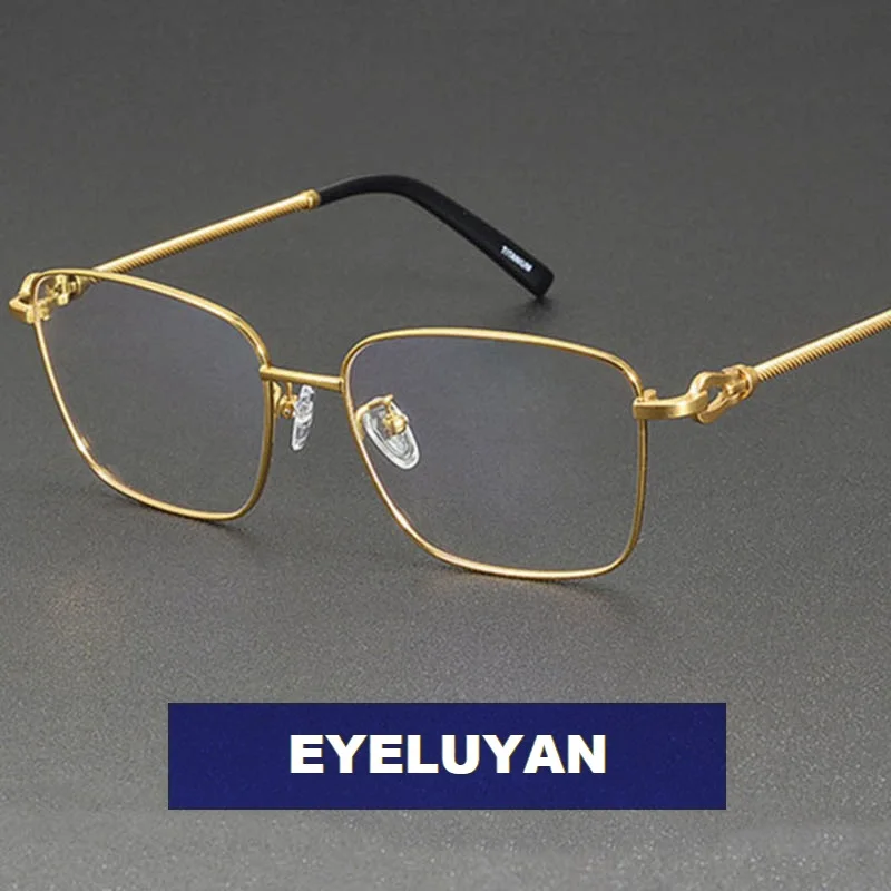 Eyelluyan Men's Eyeglasses Quality Pure Titanium Full Rim Optical Eyeglass Frames Myopia Glasses Frame Prescription Eyewear
Eyelluyan Men's Eyeglasses Quality Pure Titanium Full Rim Optical Eyeglass Frames Myopia Glasses Frame Prescription Eyewear