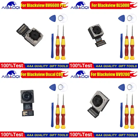 original Rear Camera For Blackview A53 Pro BL5000 BV6600 Pro BV7100 BV8100 BV9200 oscal Pilot 2 oscal C80 Front camera Replace