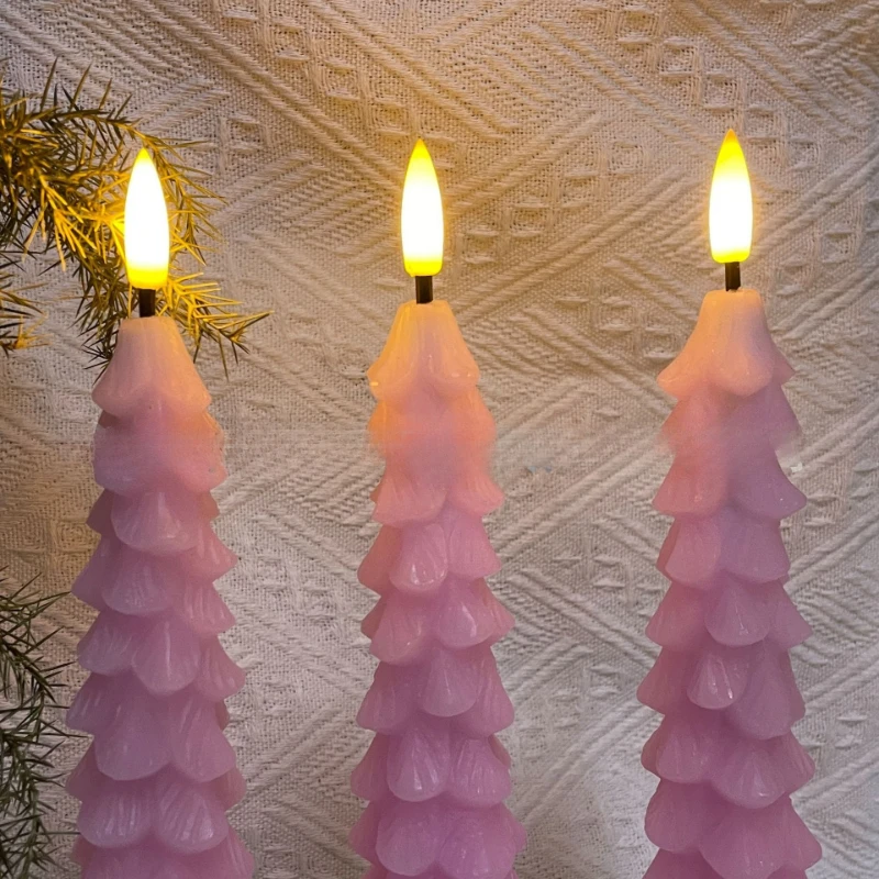 Рождественская светодиодная электронная свеча с розовой пулевидной головкой, свеча для домашней атмосферы
Рождественская светодиодная электронная свеча с розовой пулевидной головкой, свеча для домашней атмосферы