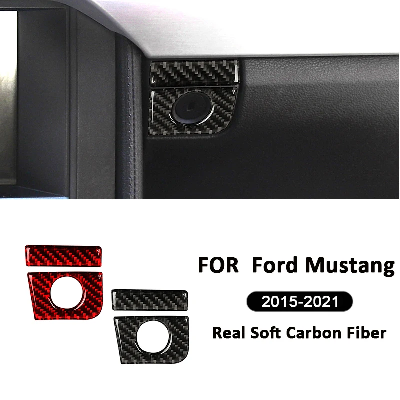 2PCS Carbon Fiber Car Co-Pilot Storage Box Panel Button Switch Cover Interior Decoration Sticker For Ford Mustang 2015-2021
2PCS Carbon Fiber Car Co-Pilot Storage Box Panel Button Switch Cover Interior Decoration Sticker For Ford Mustang 2015-2021