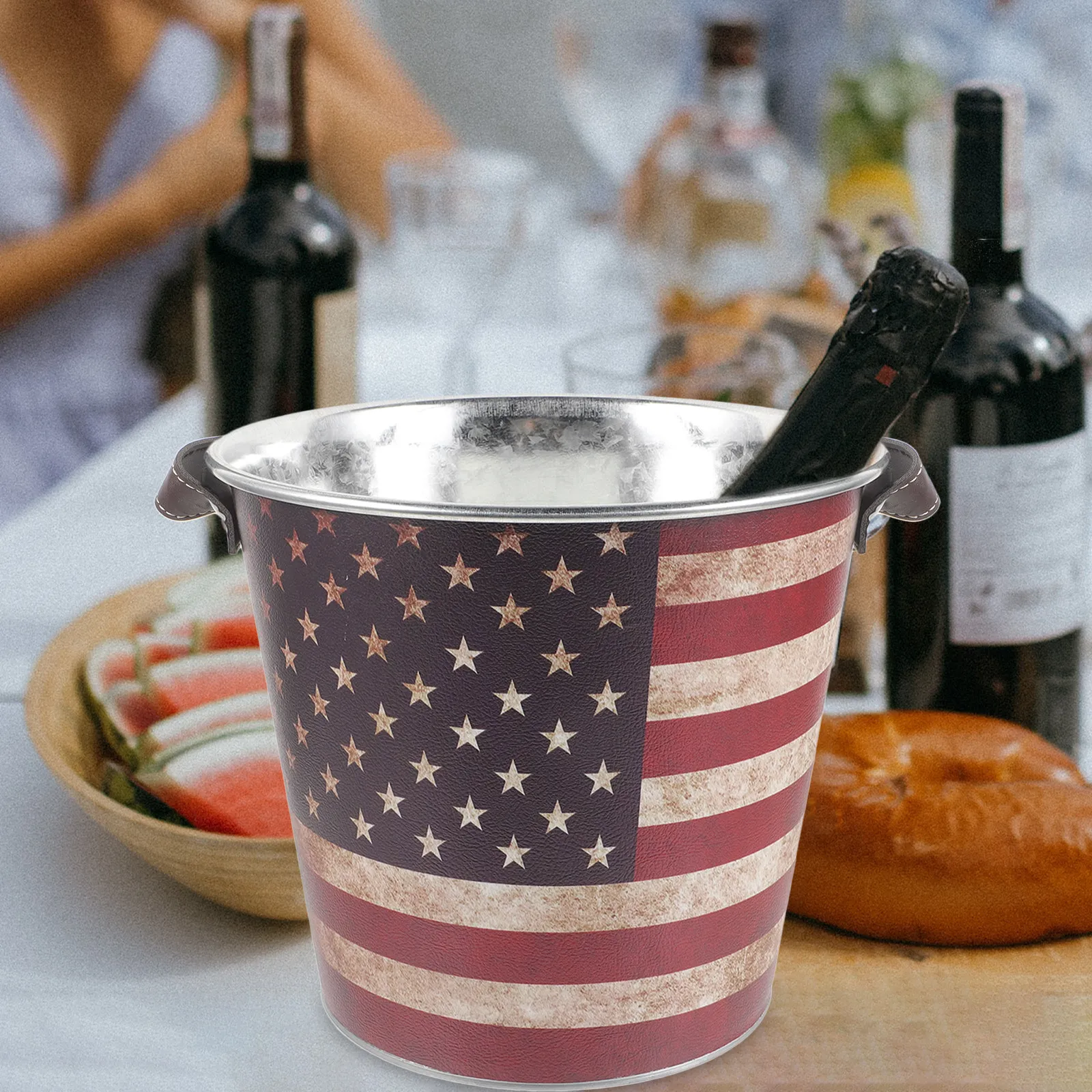 Ice Cube Bucket Iron Multi-Functional Cooling Beer Bucket Portable Bar Wine Holder Party Ice Storage Container
Ice Cube Bucket Iron Multi-Functional Cooling Beer Bucket Portable Bar Wine Holder Party Ice Storage Container