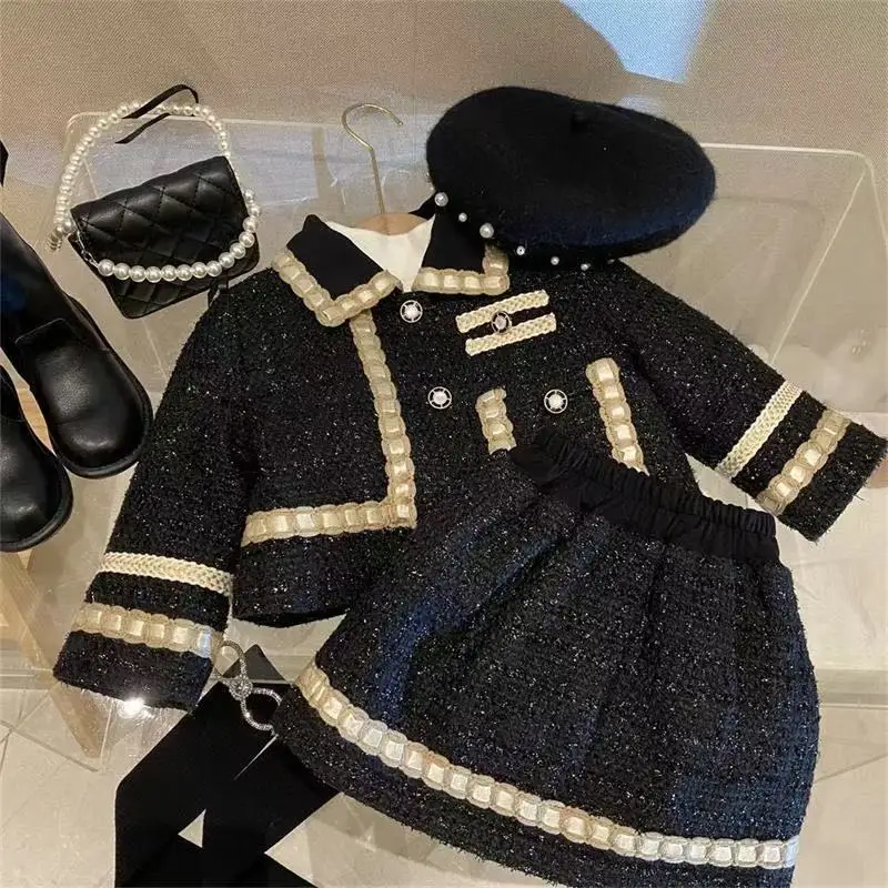 Kids Girl's Small Fragrant Style Set Autumn And Winter 2026 New Children's Clothing Western-style Woolen Two-piece Set
Kids Girl's Small Fragrant Style Set Autumn And Winter 2026 New Children's Clothing Western-style Woolen Two-piece Set