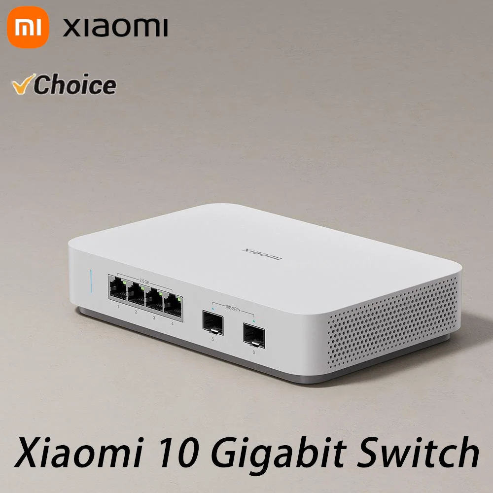 НОВЫЙ Коммутатор Xiaomi 10G Ethernet, 4×2.5G+2×10Гбит/с, мини-коммутаторы для сети, VLAN, разветвитель Ethernet, маршрутизатор LAN, 6-портовый концентратор-коммутатор, CN
НОВЫЙ Коммутатор Xiaomi 10G Ethernet, 4×2.5G+2×10Гбит/с, мини-коммутаторы для сети, VLAN, разветвитель Ethernet, маршрутизатор LAN, 6-портовый концентратор-коммутатор, CN
