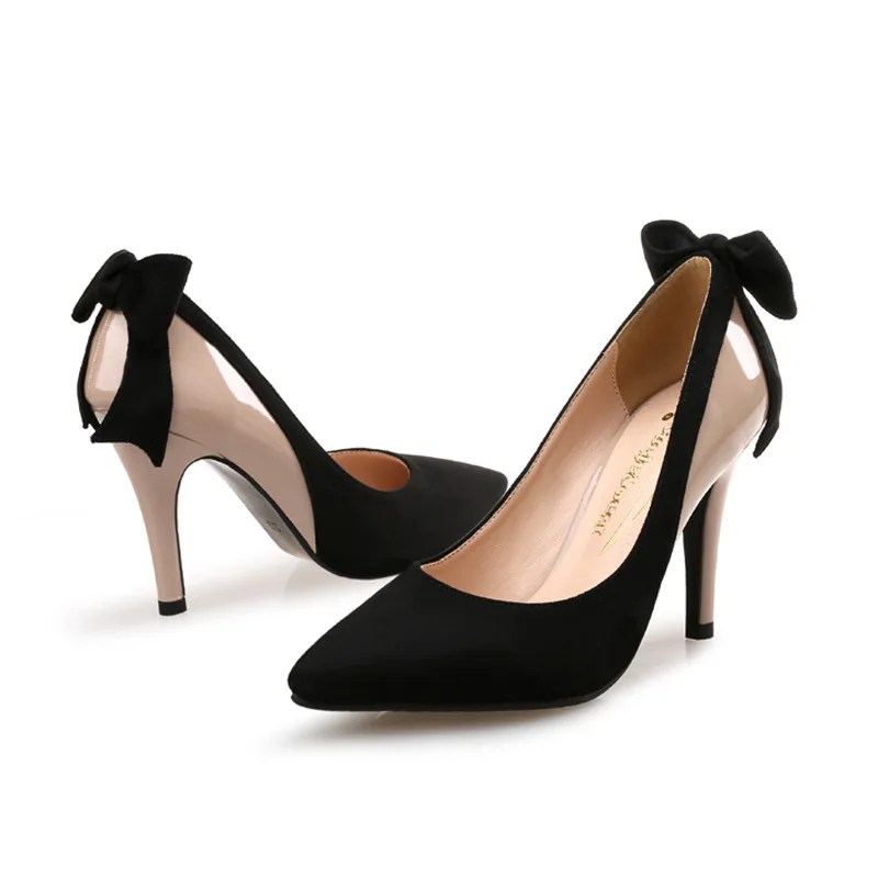 Туфли-лодочки на высоком каблуке с острым носком и бантом, замшевая женская обувь из лакированной кожи
Туфли-лодочки на высоком каблуке с острым носком и бантом, замшевая женская обувь из лакированной кожи