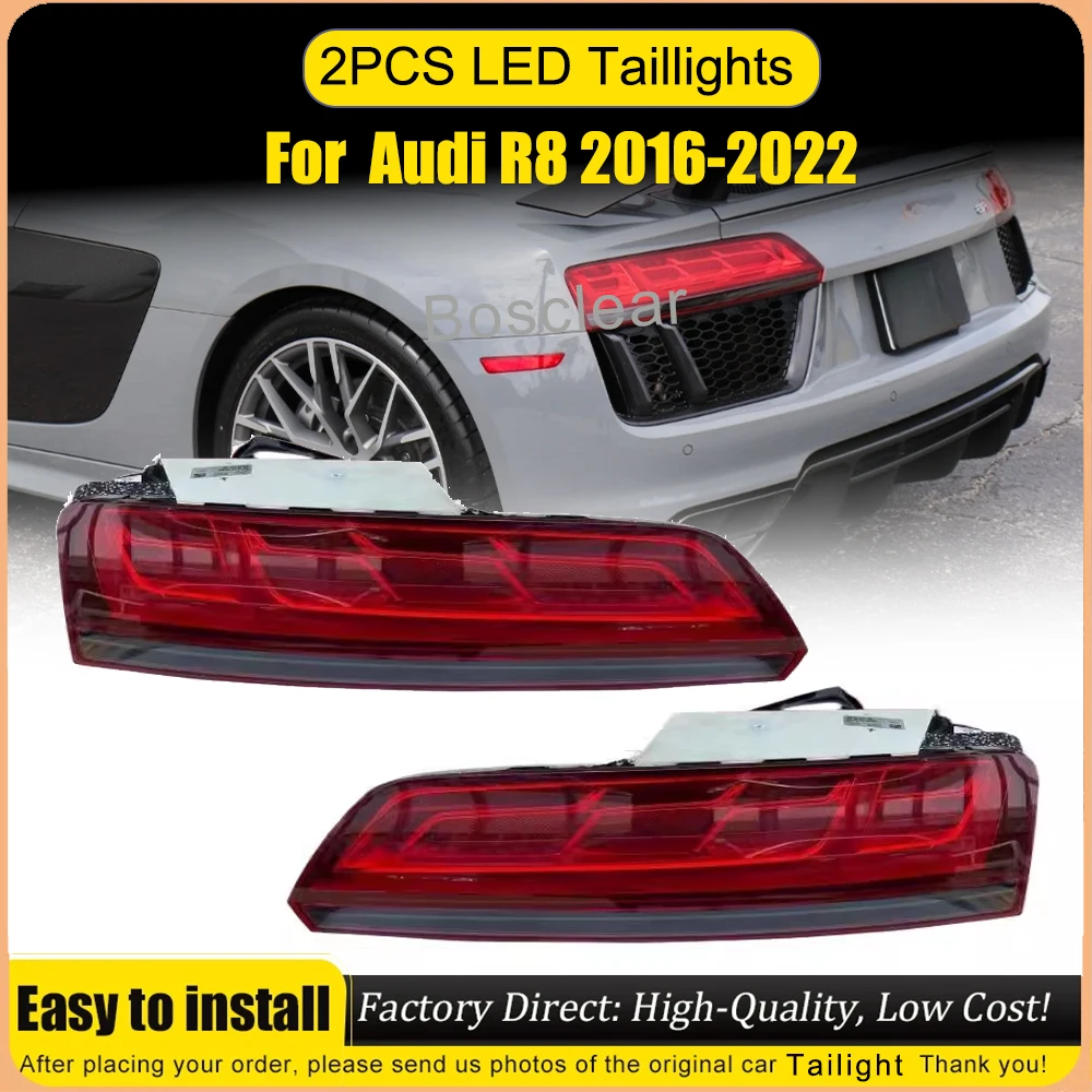 LED Light Taillight for Audi R8 2016-2022 Rear TailLamp Assembly Led Brake Turn Signal Lamp Plug and Play Automotive Accessories
LED Light Taillight for Audi R8 2016-2022 Rear TailLamp Assembly Led Brake Turn Signal Lamp Plug and Play Automotive Accessories