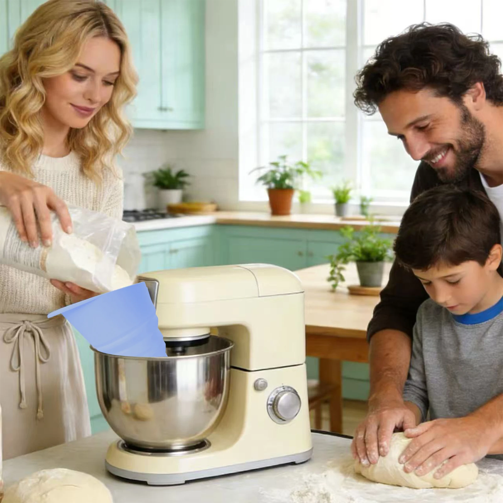 Blue Food-grade Silica Gel 14×13.5×13cm Flour Funnel Anti-blocking and Anti-dripping Feeding Funnel for Both Wet and Dry Purposes
Blue Food-grade Silica Gel 14×13.5×13cm Flour Funnel Anti-blocking and Anti-dripping Feeding Funnel for Both Wet and Dry Purposes