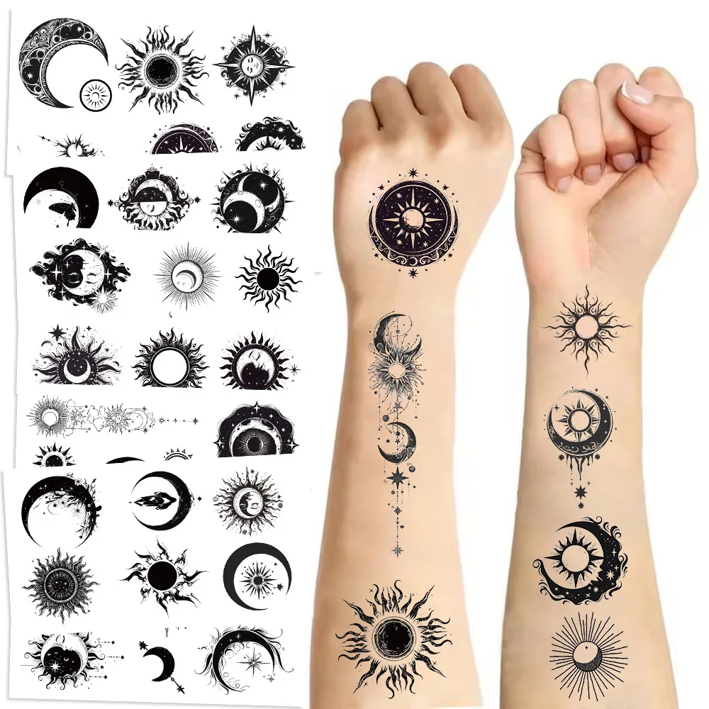 Black White Sun Moon Temporary Tattoo Stickers Waterproof Funny for Party Gift Face Hand Premium Non Toxic
Black White Sun Moon Temporary Tattoo Stickers Waterproof Funny for Party Gift Face Hand Premium Non Toxic