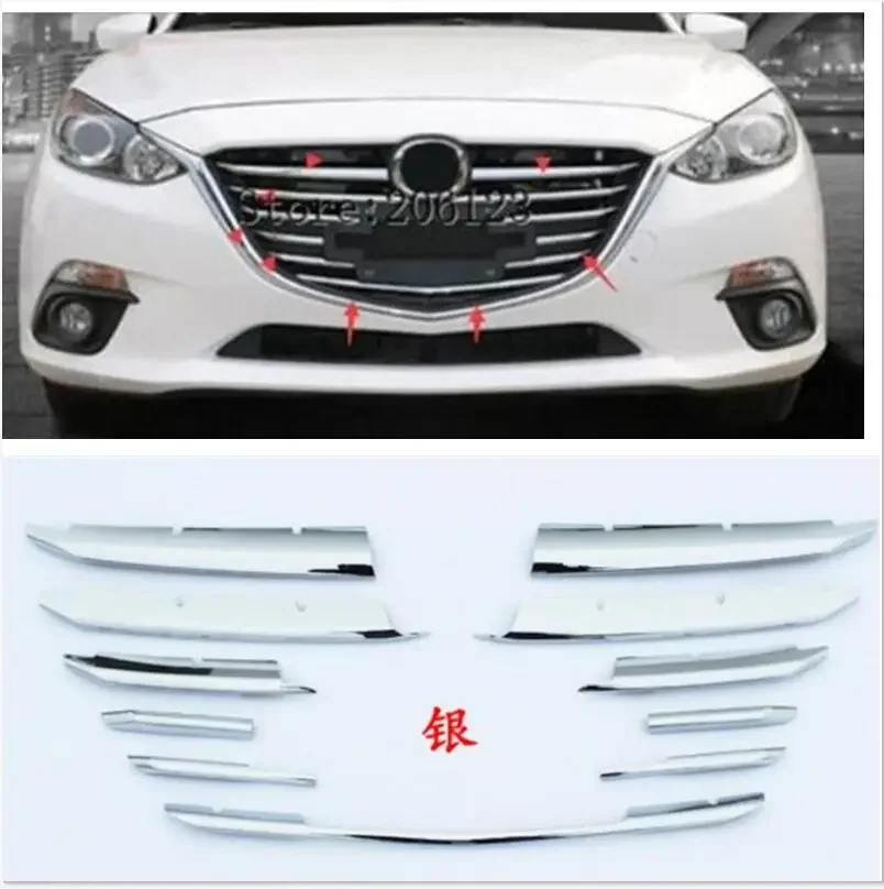 For Mazda 3 Axela M3 2014 2015 2016 Chrome Front Radiator Bumper Mesh Grille Grill Bonnet Cover Trim Molding Garnish Guard 11pcs
For Mazda 3 Axela M3 2014 2015 2016 Chrome Front Radiator Bumper Mesh Grille Grill Bonnet Cover Trim Molding Garnish Guard 11pcs
