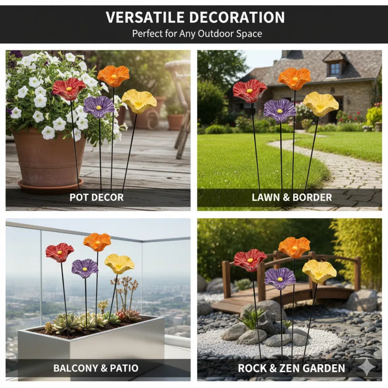 Outdoor Bird Water Feeder Decor Resin Poppy Flower Bee Waterer Handmade Metal Garden Stake For Backyard Patio Gardening Gift New
Outdoor Bird Water Feeder Decor Resin Poppy Flower Bee Waterer Handmade Metal Garden Stake For Backyard Patio Gardening Gift New