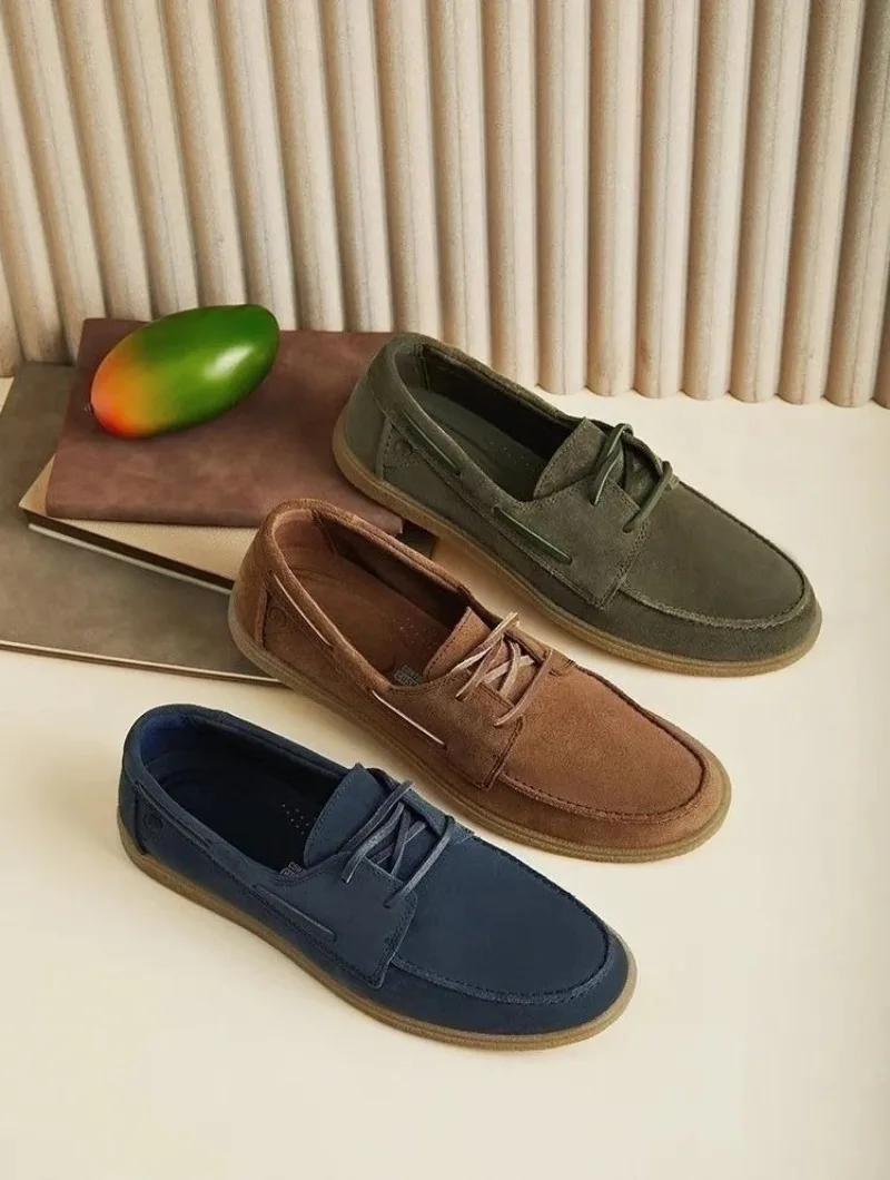 Men's Genuine Leather Breathable Slip-On Loafers Lace-Up Comfortable Casual Lightweight Flat Driving Shoes
Men's Genuine Leather Breathable Slip-On Loafers Lace-Up Comfortable Casual Lightweight Flat Driving Shoes