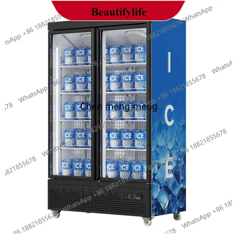Double Door Refrigerated Display Ice Storage Upright Freezer Commercial Refrigerator Ice Block Freezer
Double Door Refrigerated Display Ice Storage Upright Freezer Commercial Refrigerator Ice Block Freezer