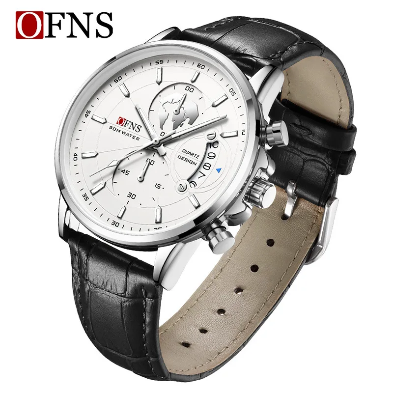 Брендовые мужские водонепроницаемые светящиеся в темноте часы с кожаным ремешком, кварцевый хронограф, большой календарь, деловые спортивные наручные часы
Брендовые мужские водонепроницаемые светящиеся в темноте часы с кожаным ремешком, кварцевый хронограф, большой календарь, деловые спортивные наручные часы