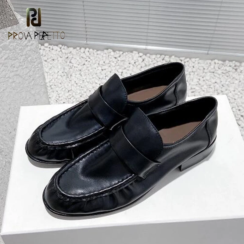 Women Genuine Leather Loafers Shoes Black Brown Pleated Leather Sewing Slip on Lazy Mules 2023 New Autumn Winter Leisure Shoe
Women Genuine Leather Loafers Shoes Black Brown Pleated Leather Sewing Slip on Lazy Mules 2023 New Autumn Winter Leisure Shoe