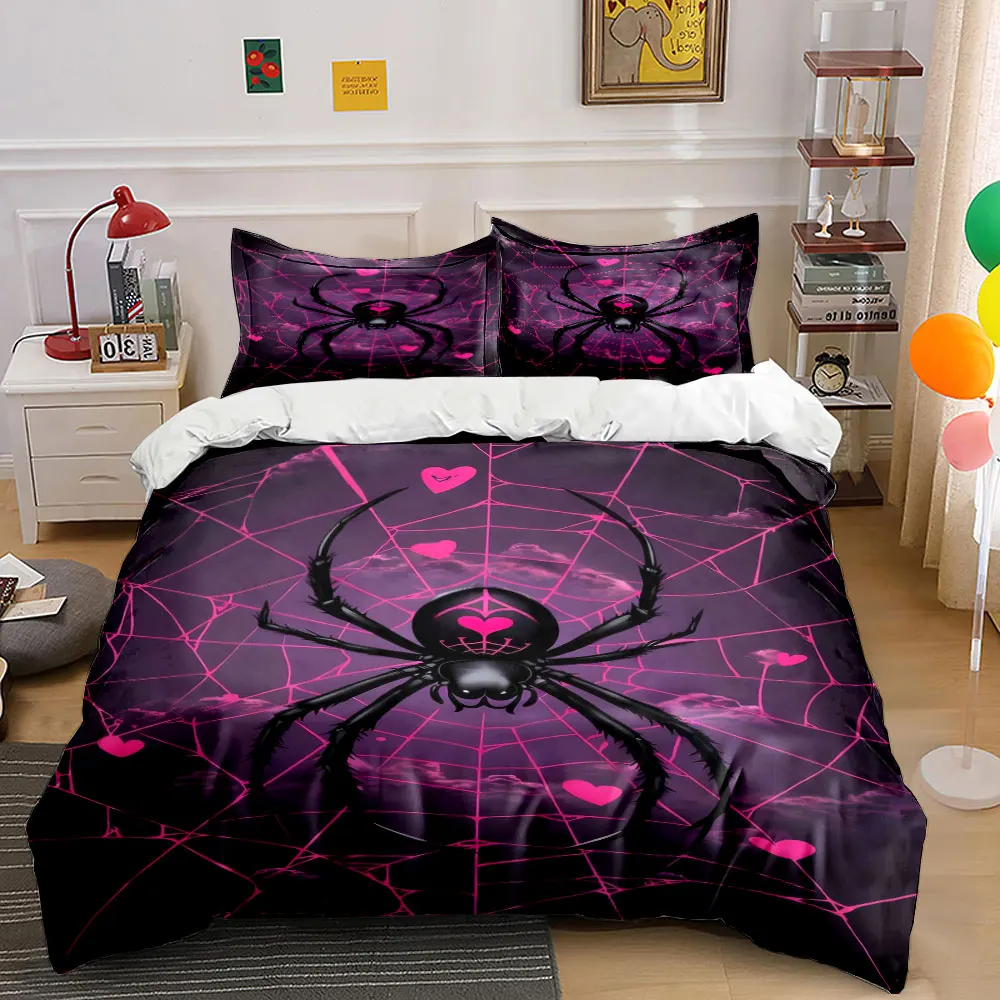 "Spider Web Art 3-Piece Set" Multiple sizes kid's and adults' bedroom Exquisite 3PC bedding set, gift
"Spider Web Art 3-Piece Set" Multiple sizes kid's and adults' bedroom Exquisite 3PC bedding set, gift