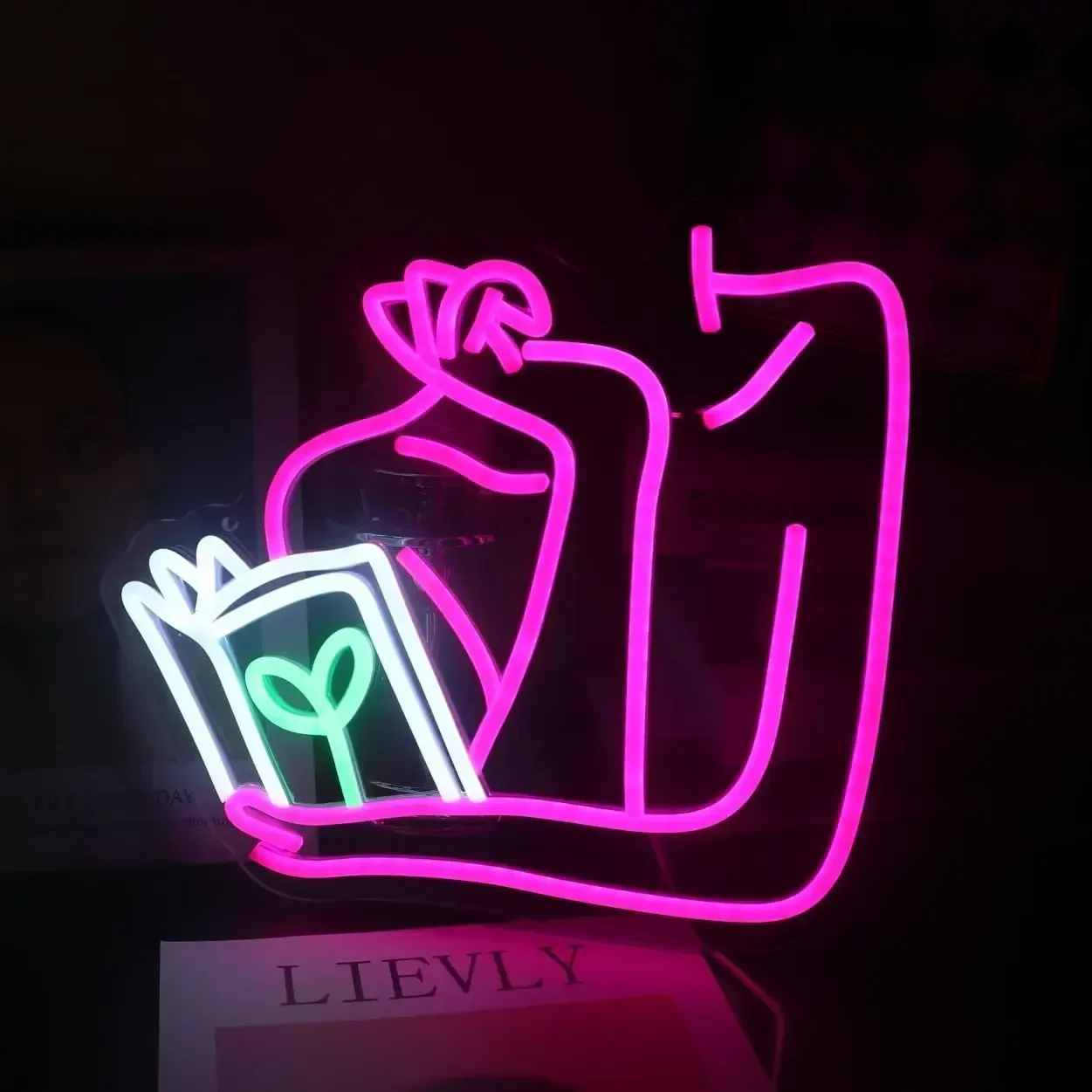 Girl Reading Book Neon Sign Woman LED Neon Light for Bedroom Bookstore Librarie Dining Room Party Wall Decor Gift for Friend
Girl Reading Book Neon Sign Woman LED Neon Light for Bedroom Bookstore Librarie Dining Room Party Wall Decor Gift for Friend