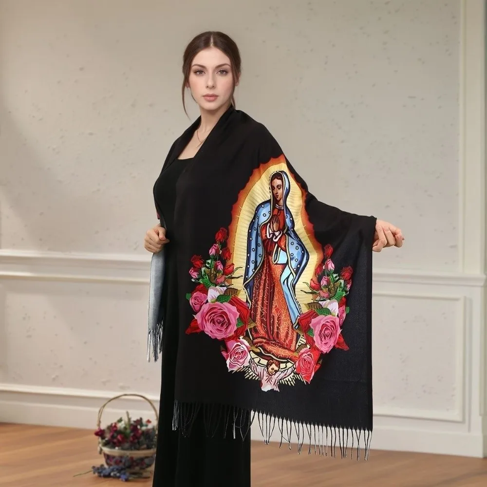 New Virgin Mary of Guadalupe Printed Scarf Versatile Windproof Scarves Bib Warm Coldproof Neck Wraps Gift
New Virgin Mary of Guadalupe Printed Scarf Versatile Windproof Scarves Bib Warm Coldproof Neck Wraps Gift