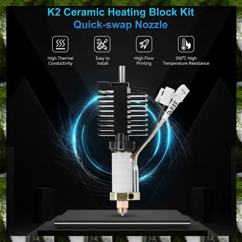 Новый комплект нагревательных блоков K2 Plus, нагревательный блок, запасные части для 3D-принтера
Новый комплект нагревательных блоков K2 Plus, нагревательный блок, запасные части для 3D-принтера
