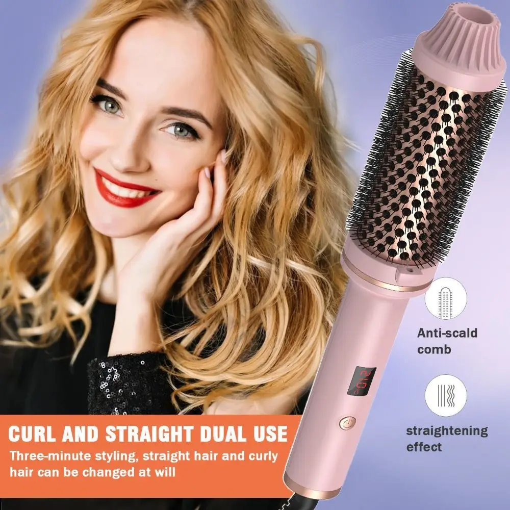 3 IN 1 Thermal Brush LCD Display Ceramic Volumizing Brush 5 Temperature Settings 1.5 Inch Curling Iron Brush
3 IN 1 Thermal Brush LCD Display Ceramic Volumizing Brush 5 Temperature Settings 1.5 Inch Curling Iron Brush