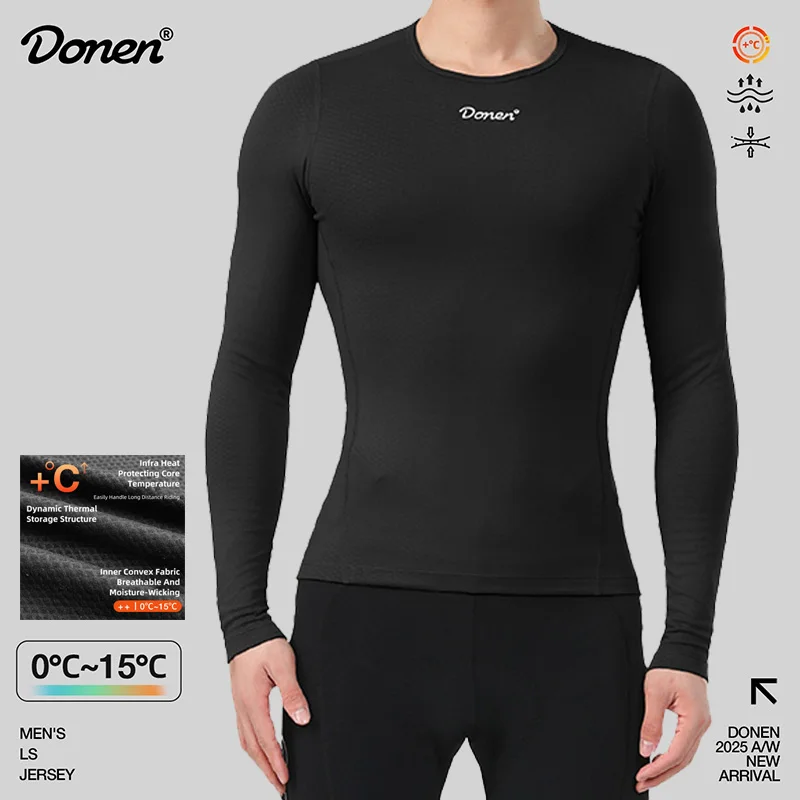 DONEN мужской зимний велосипедный базовый слой с длинным рукавом, сохраняющий тепло, высокая эластичность, шоссейный велосипед, бег, велоспорт, повседневное снаряжение, нижнее белье, Джерси
DONEN мужской зимний велосипедный базовый слой с длинным рукавом, сохраняющий тепло, высокая эластичность, шоссейный велосипед, бег, велоспорт, повседневное снаряжение, нижнее белье, Джерси
