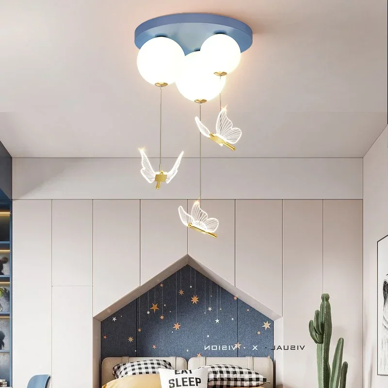 Simple Ball Butterfly LED Pendant Light Warm Romantic Childrens Room Ceiling Lamp Modern Bedroom Ambient Lighting Dimmable
Simple Ball Butterfly LED Pendant Light Warm Romantic Childrens Room Ceiling Lamp Modern Bedroom Ambient Lighting Dimmable