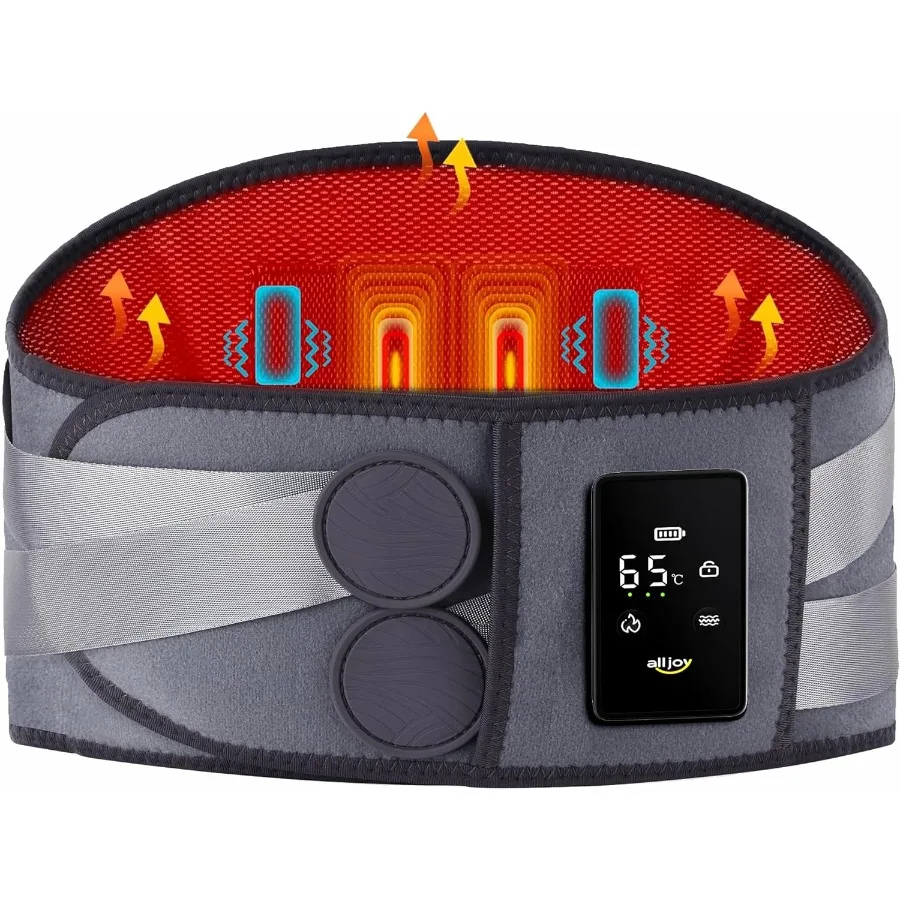 67 Беспроводная грелка для облегчения боли в спине: портативный массажер для поясницы с 3 настройками нагрева и 5 режимами вибрации, беспроводная связь
67 Беспроводная грелка для облегчения боли в спине: портативный массажер для поясницы с 3 настройками нагрева и 5 режимами вибрации, беспроводная связь