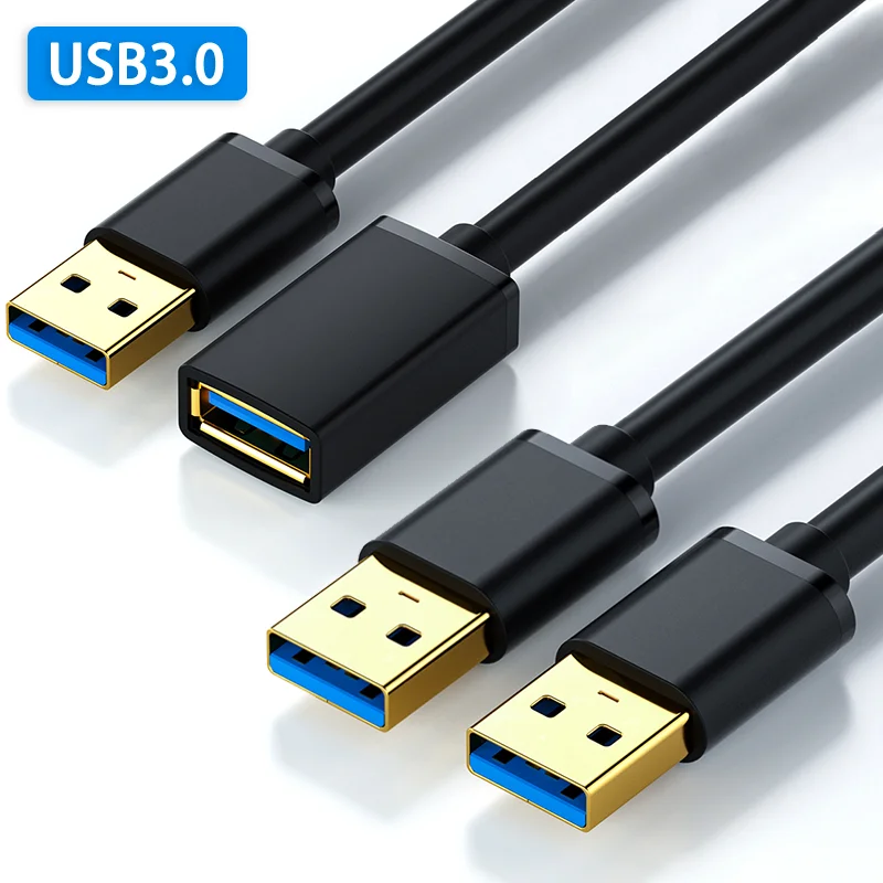 USB 3.0 Cable USB Extension Cable Male to Female Data Cable Male to Male USB3.0 2.0 Extender Cord for PC TV USB Extension Cable
USB 3.0 Cable USB Extension Cable Male to Female Data Cable Male to Male USB3.0 2.0 Extender Cord for PC TV USB Extension Cable
