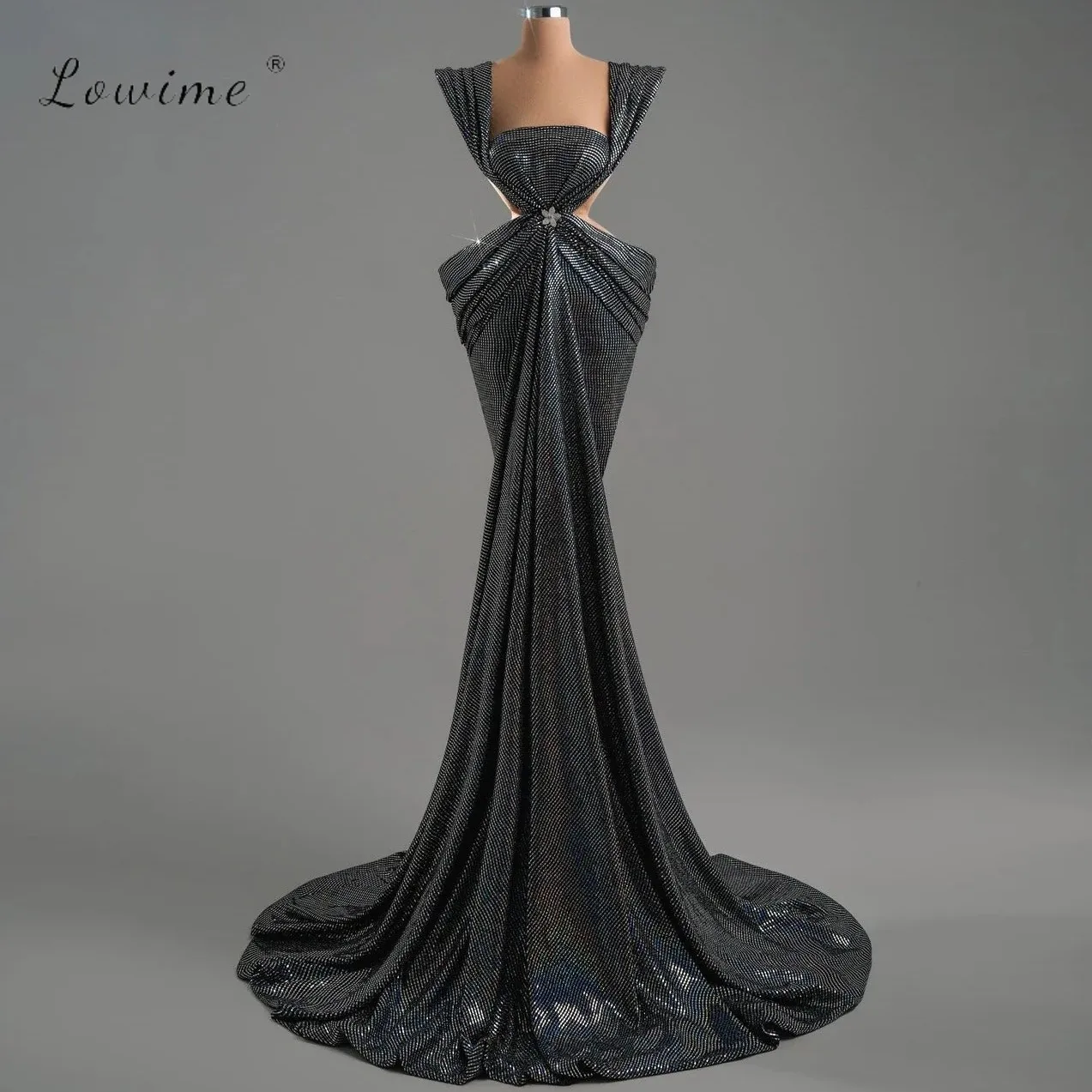 New Luxury Black-Carpet Sequin Mermaid Evening Gown Wedding Party Dress Hollow Out Event Gowns Customized
New Luxury Black-Carpet Sequin Mermaid Evening Gown Wedding Party Dress Hollow Out Event Gowns Customized