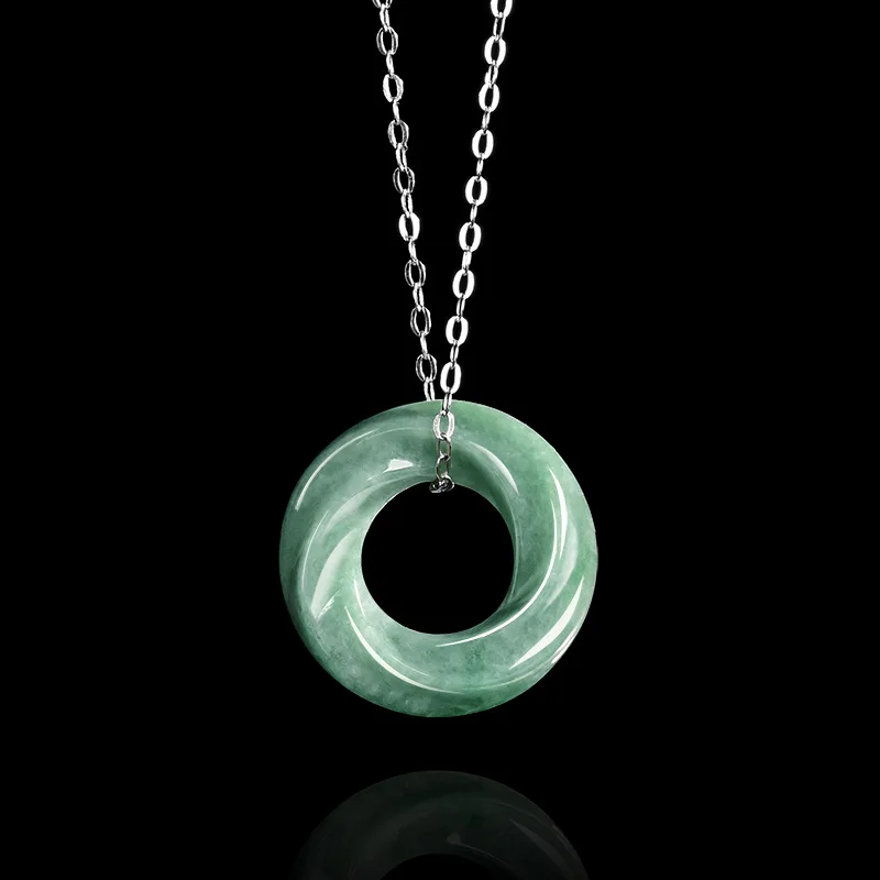 Myanmar Jadeite Mobius strip Pendant Necklace Real Jade Gifts for Women Natural Gemstone Carved Amulet 925 Silver Designer
Myanmar Jadeite Mobius strip Pendant Necklace Real Jade Gifts for Women Natural Gemstone Carved Amulet 925 Silver Designer